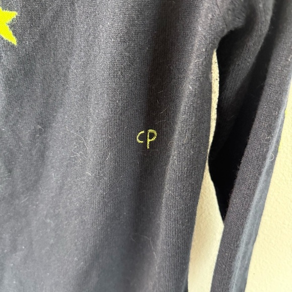 Chinti & Parker Star-Print Knitted Hoodie Jacket Black/Yellow Casual Women’s S - Picture 12 of 13